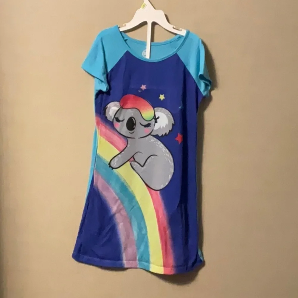 Wonder Nation Blue and Gray Koala Nightgown